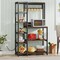 Tribesigns Bakers Rack with Power Outlets 8-Tier Microwave Stand with Storage Shelves Freestanding Kitchen Utility Shelf